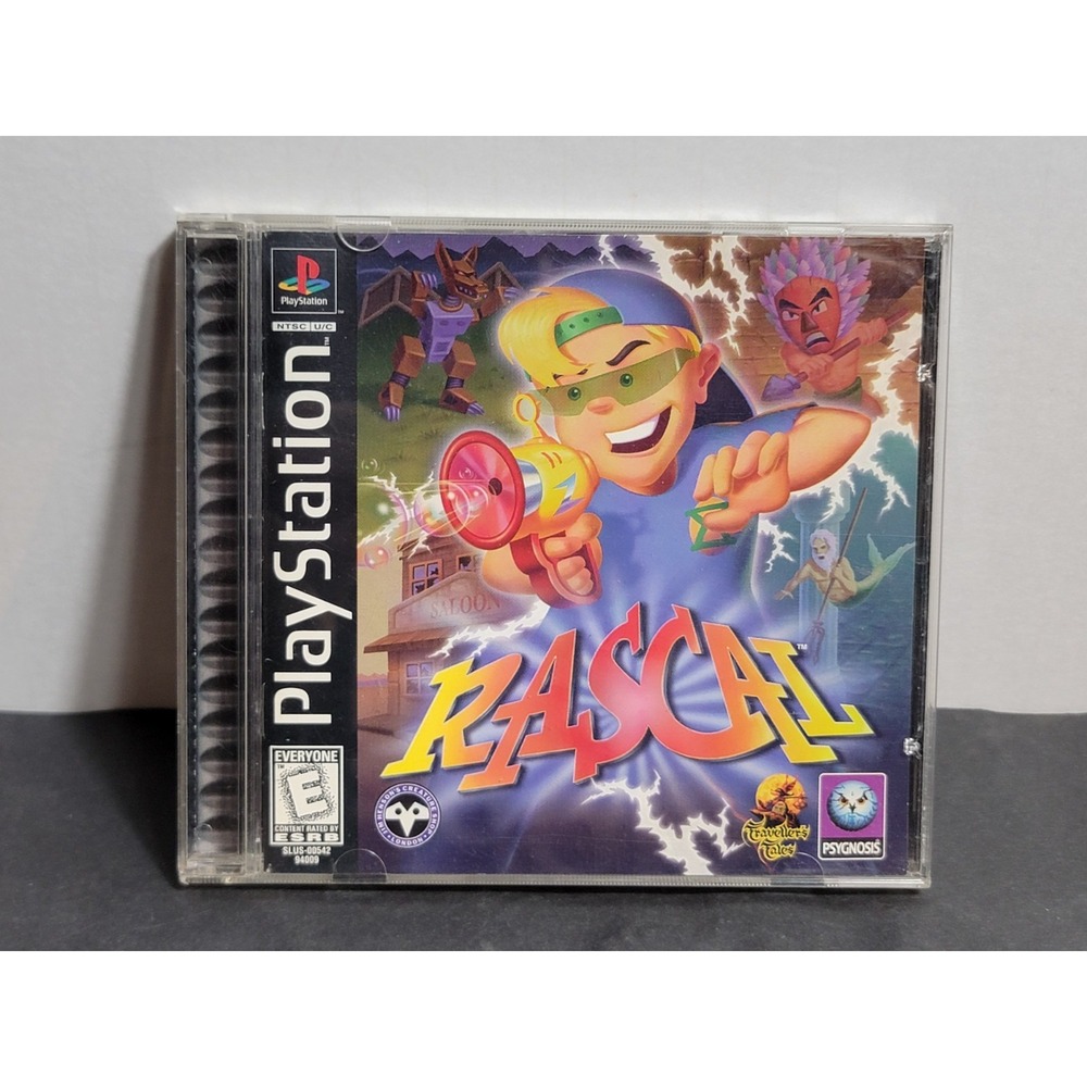 Rascal Sony PlayStation 1 PS1 1998 Psygnosis SLUS-00542 Tested Working